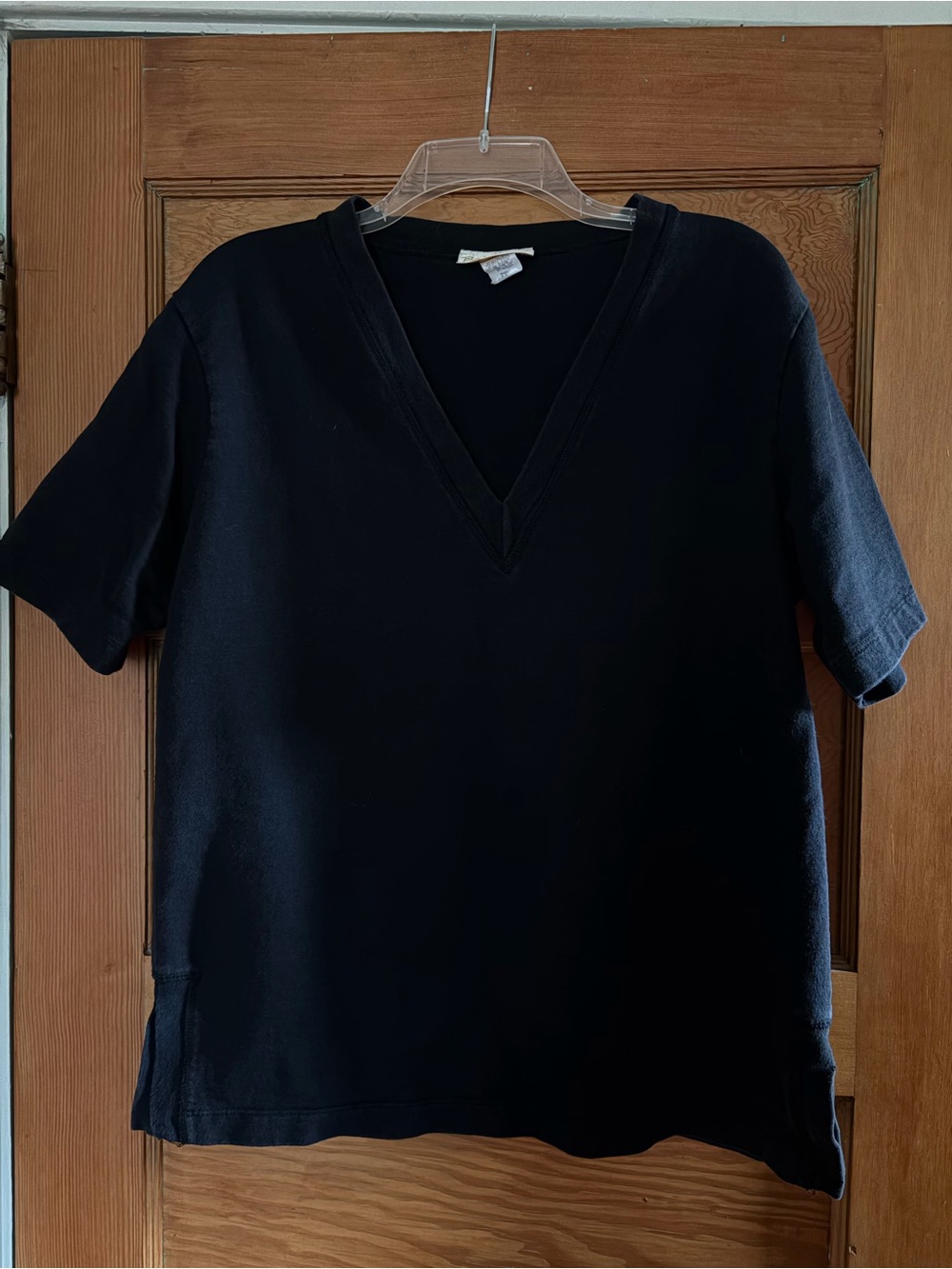 Classic Black V-Neck Women’s Top